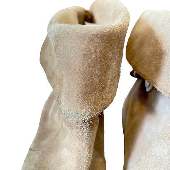 Marc Jacobs Tan Suede Chunky Chain Lug Sole Boots 37.5 - Picture 14 of 15